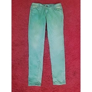 Juniors Teal Jean's Size 11/12
